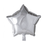 Folieballon ster - Zilver - 46cm