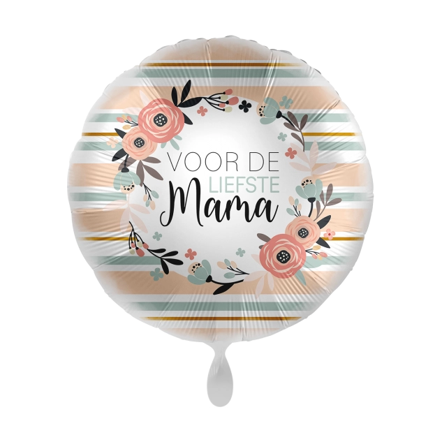 Folieballon Voor de liefste Mama 45cm