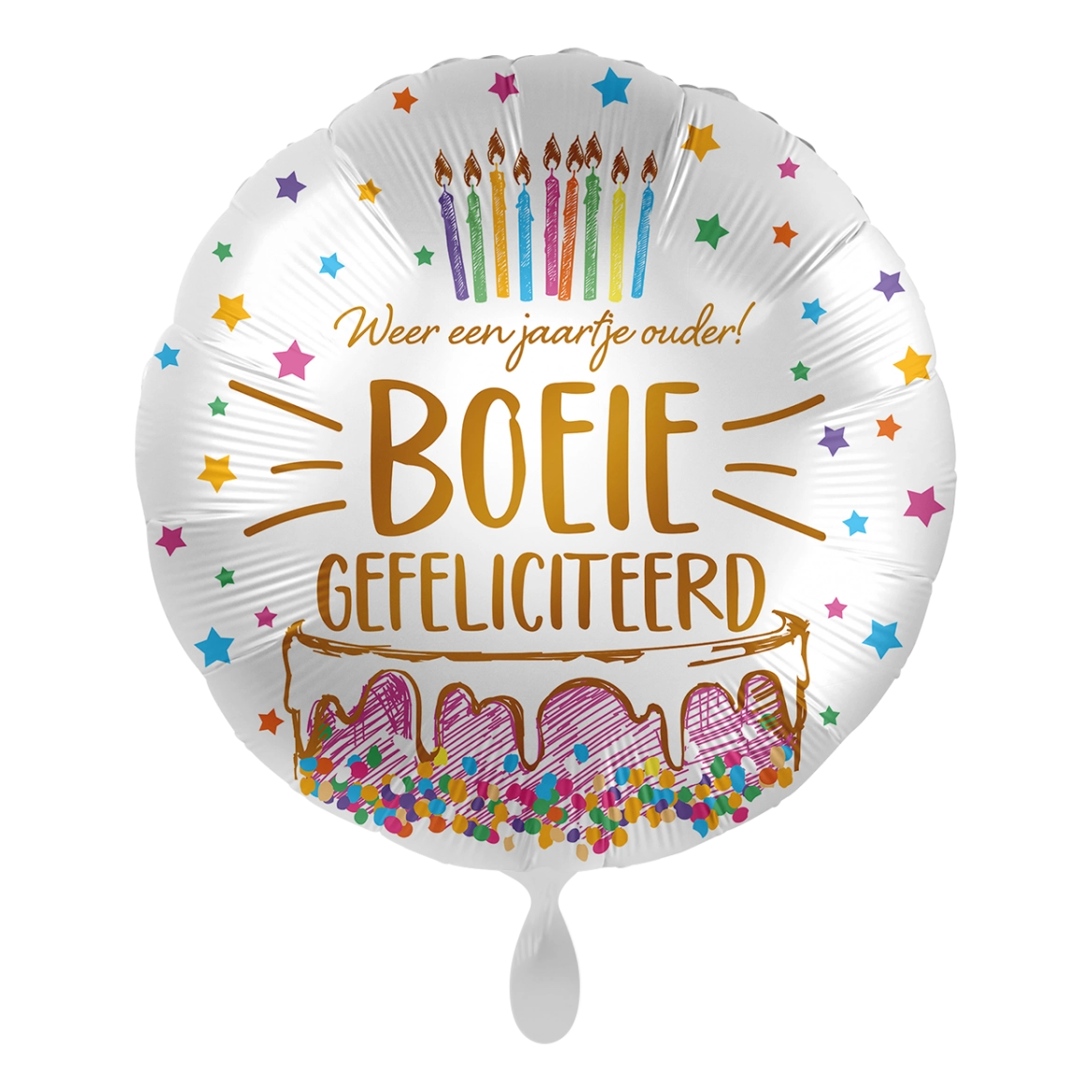 Folieballon Weer een jaartje ouder 45cm