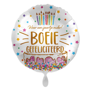 Folieballon Weer een jaartje ouder 45cm