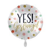 Folieballon Yes! Geslaagd 45cm