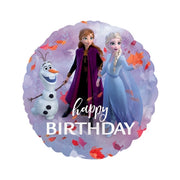 Frozen 2 happy Birthday folieballon 43cm
