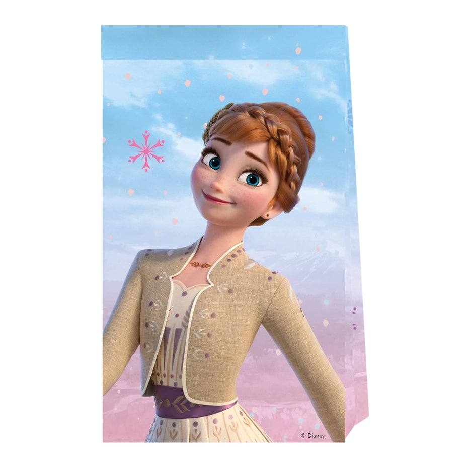 Frozen 2 Wind Spirit papieren uitdeelzakjes 4 stuks