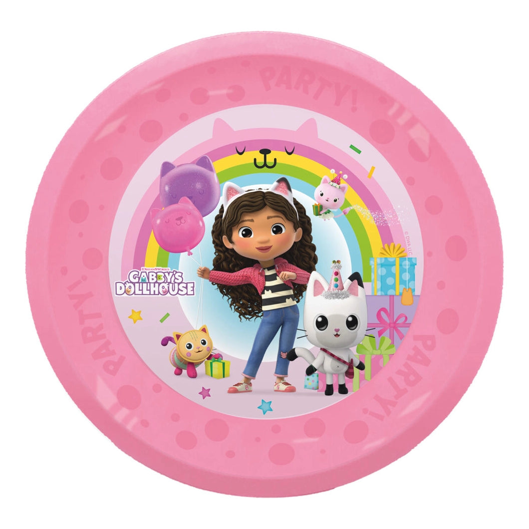 Gabby's Dollhouse herbruikbaar bord 21cm per stuk