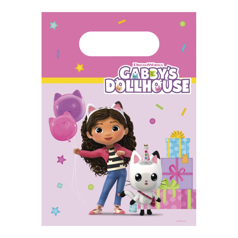 Gabby's Dollhouse papieren uitdeelzakjes 4 stuks