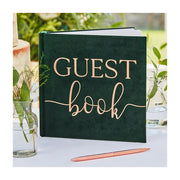 Gastenboek Green velvet bruiloft 32 pagina's