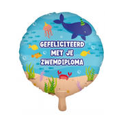 Gefeliciteerd met je Zwemdiploma Folieballon 46cm
