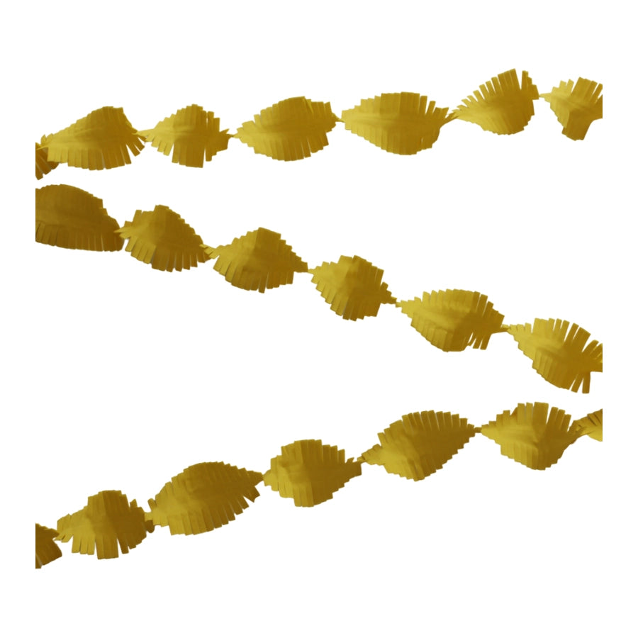 Gele Crêpe papier Slinger 6 meter