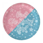Gender Reveal - Borden - 8 stuks - 23cm