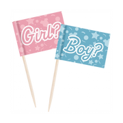 Gender Reveal - Cocktail Prikkers - 50 stuks