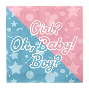 Gender Reveal - Servetten - 16 stuks