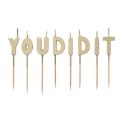 Geslaagd -You Did It - taartkaarsjes