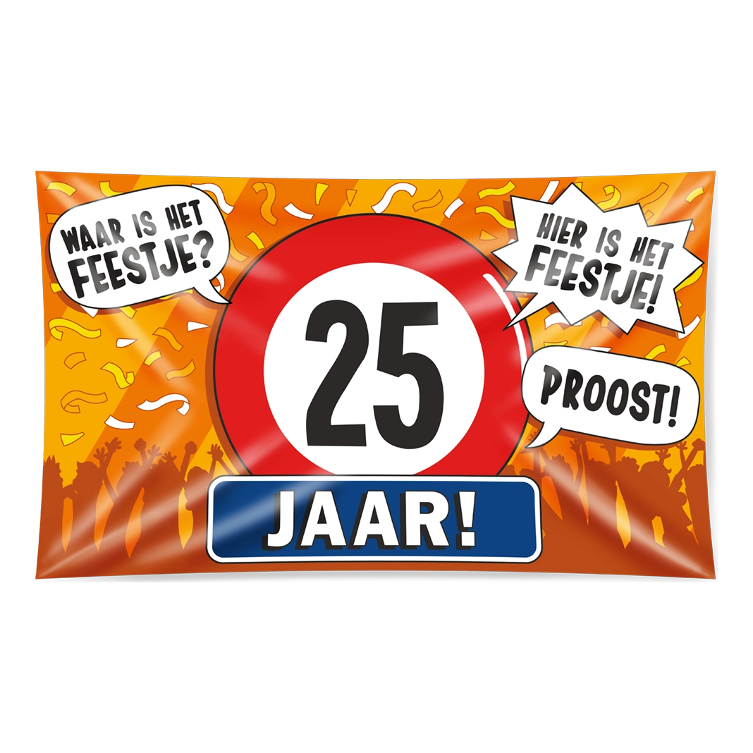 Gevel vlag - 25 jaar