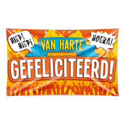 Gevel vlag - gefeliciteerd