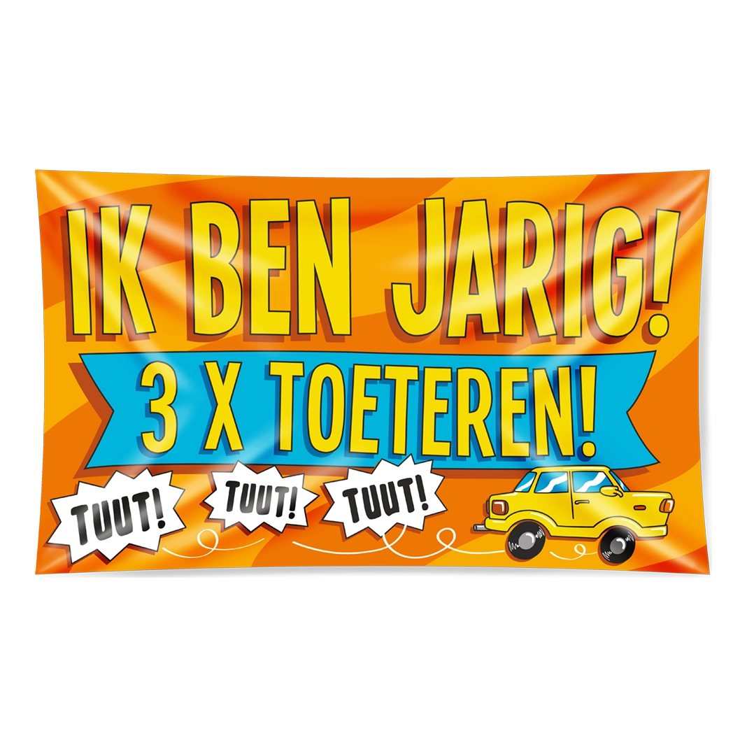 Gevel vlag - ik ben jarig....