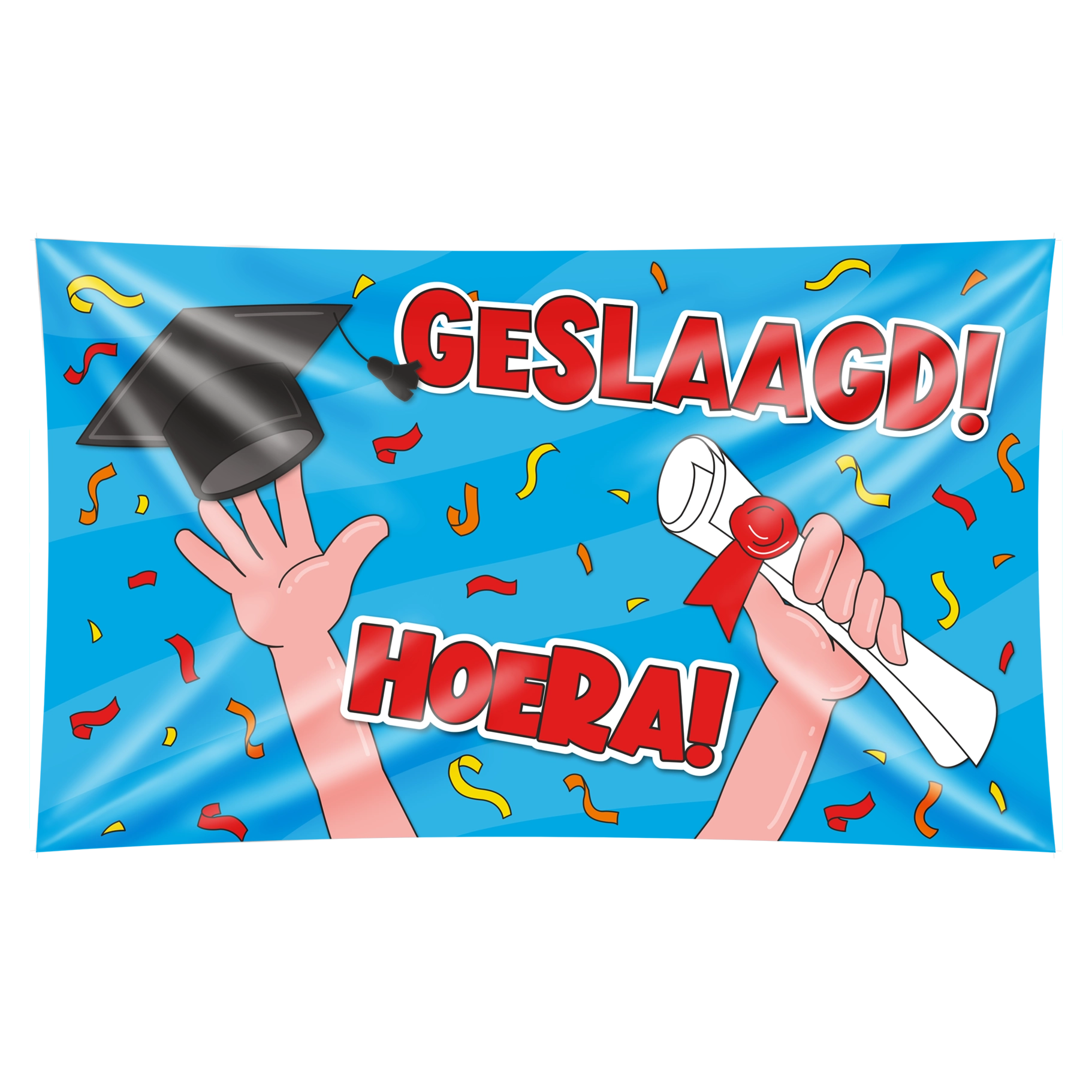 Gevelvlag Geslaagd Cartoon