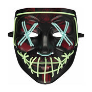 Glow in the dark masker met bloedspatten