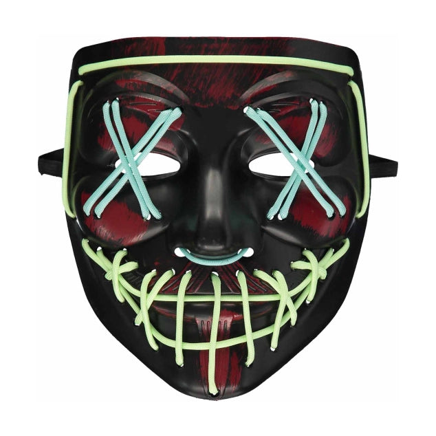 Glow in the dark masker met bloedspatten