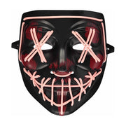 Glow in the dark roze masker met bloedspatten