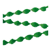 Groen Crêpe papier Slinger 6 meter