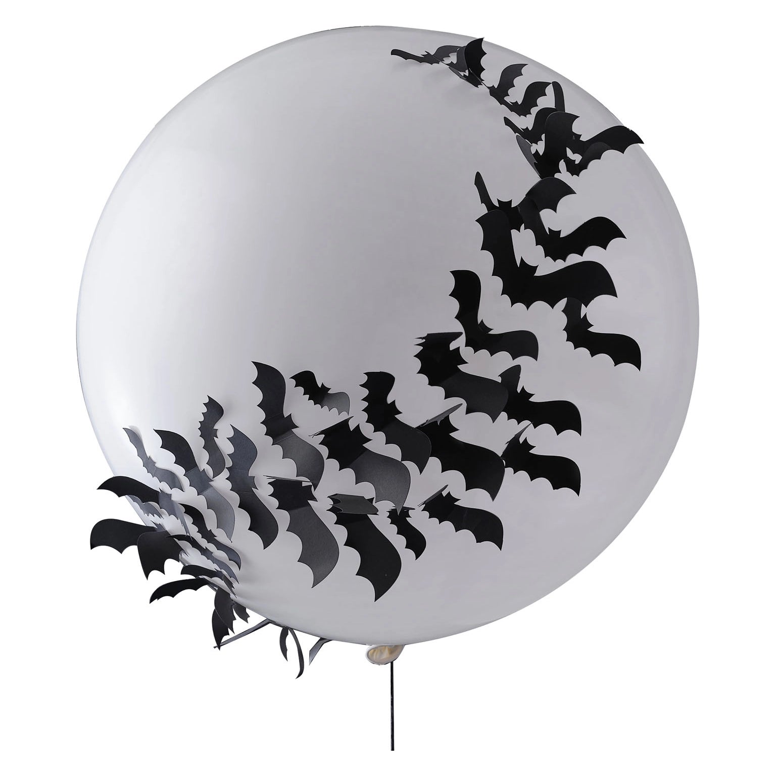 Halloween ballon met vleermuizen 3D effect