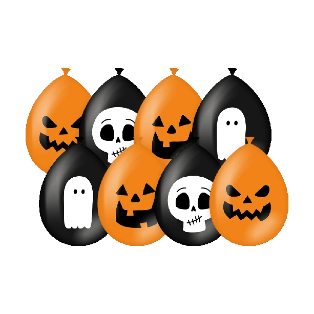 Halloween Ballonnen - 8 stuks