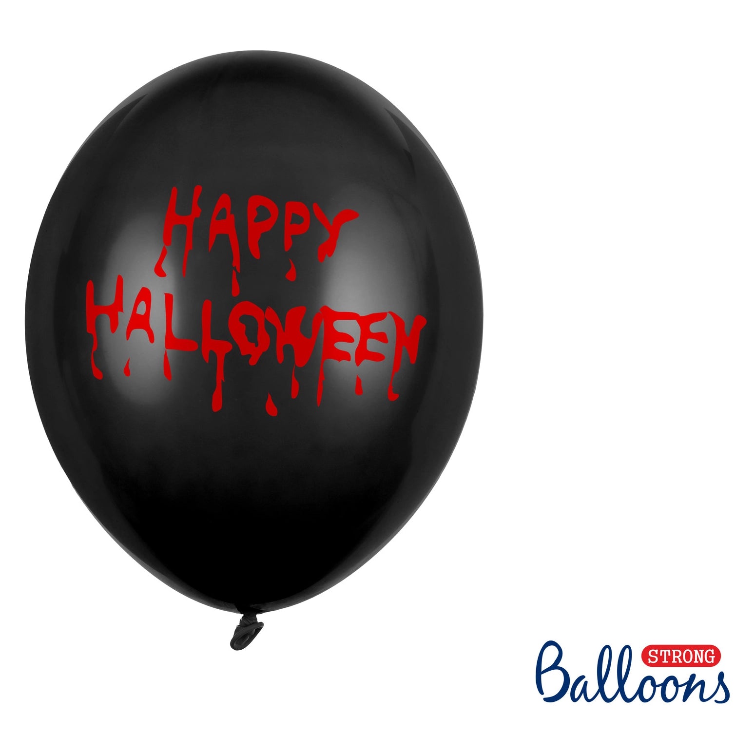 Halloween Ballonnen Happy Halloween Zwart 30cm 6st