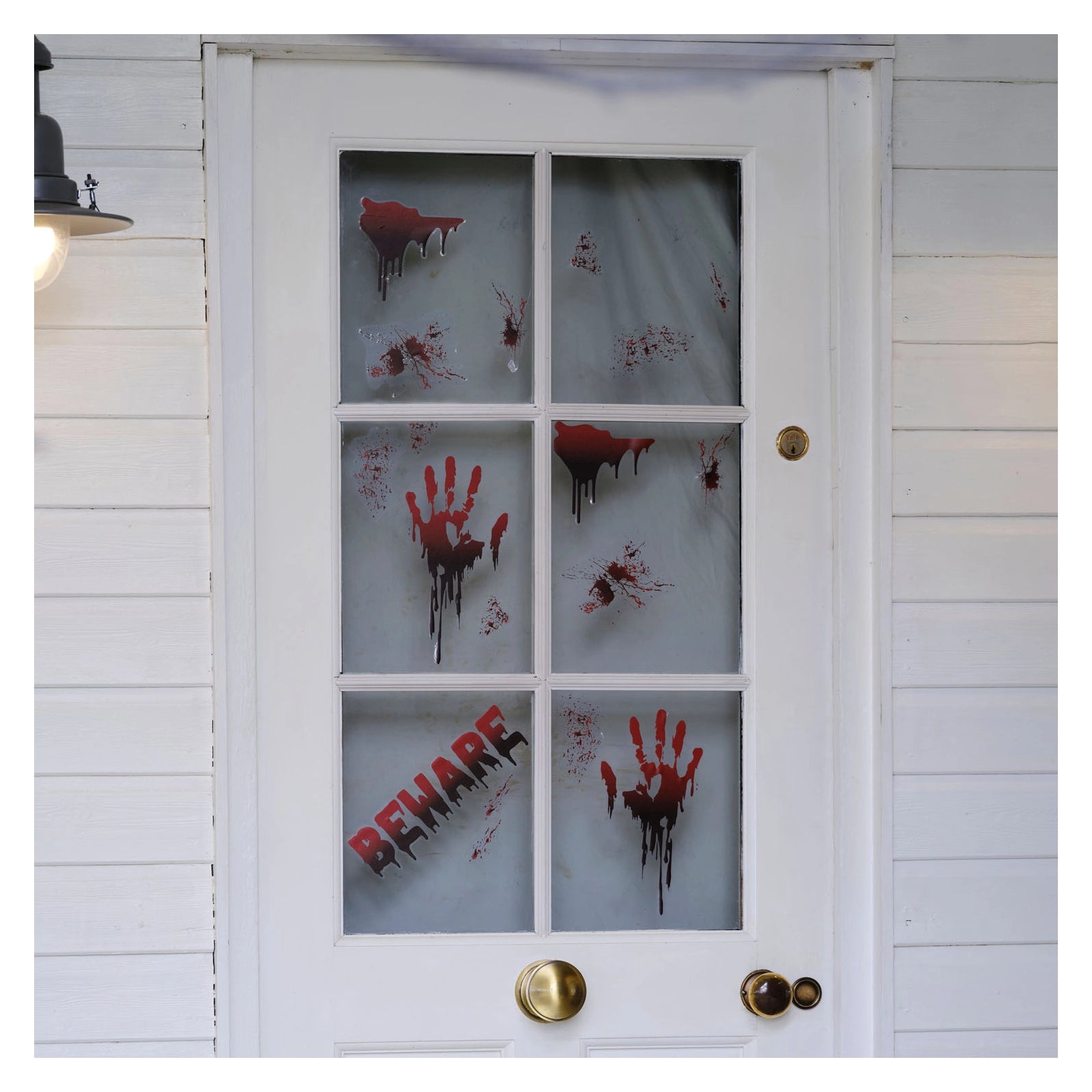 Halloween bloed raamstickers (2 vellen)