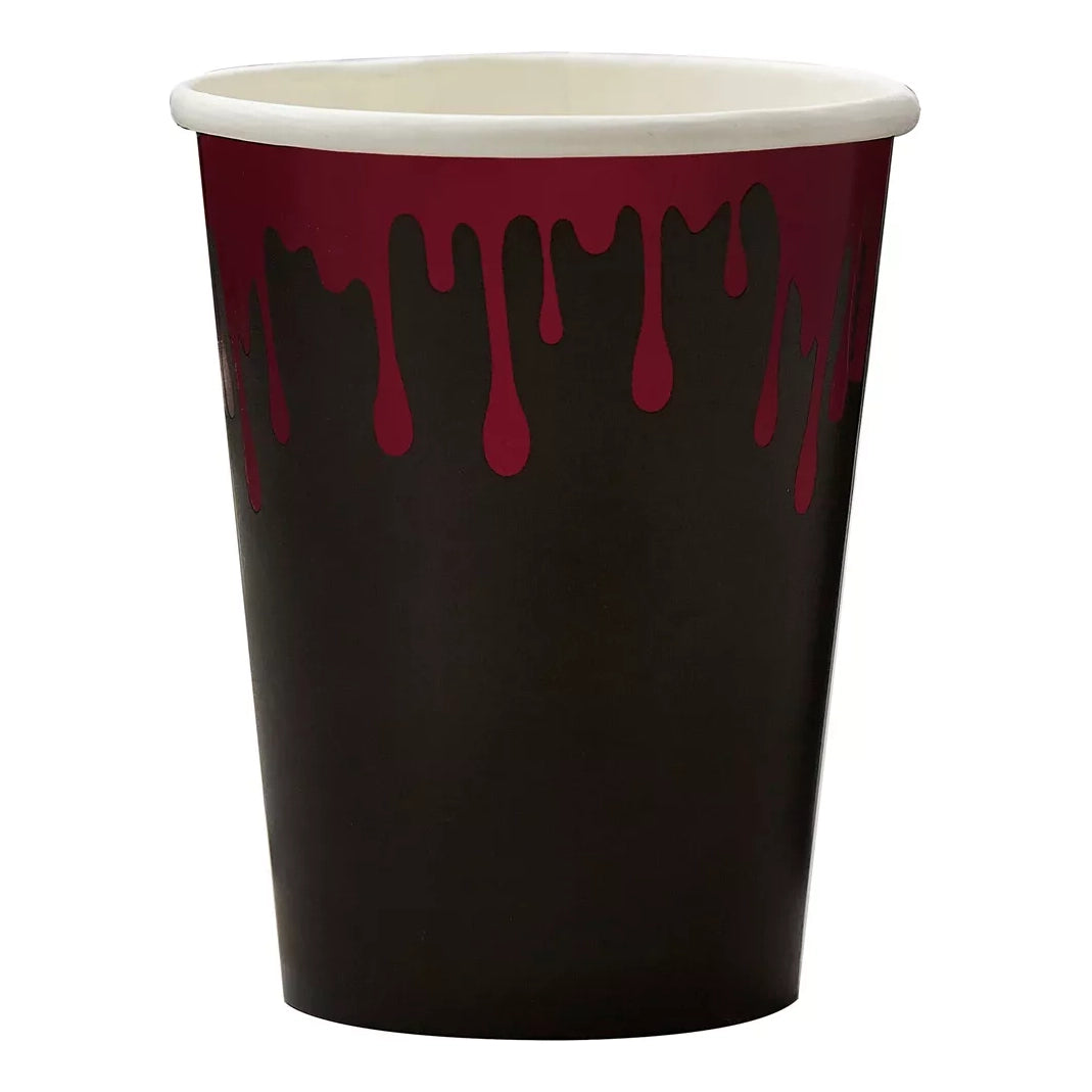 Halloween papier Bloody Black 8 stuks