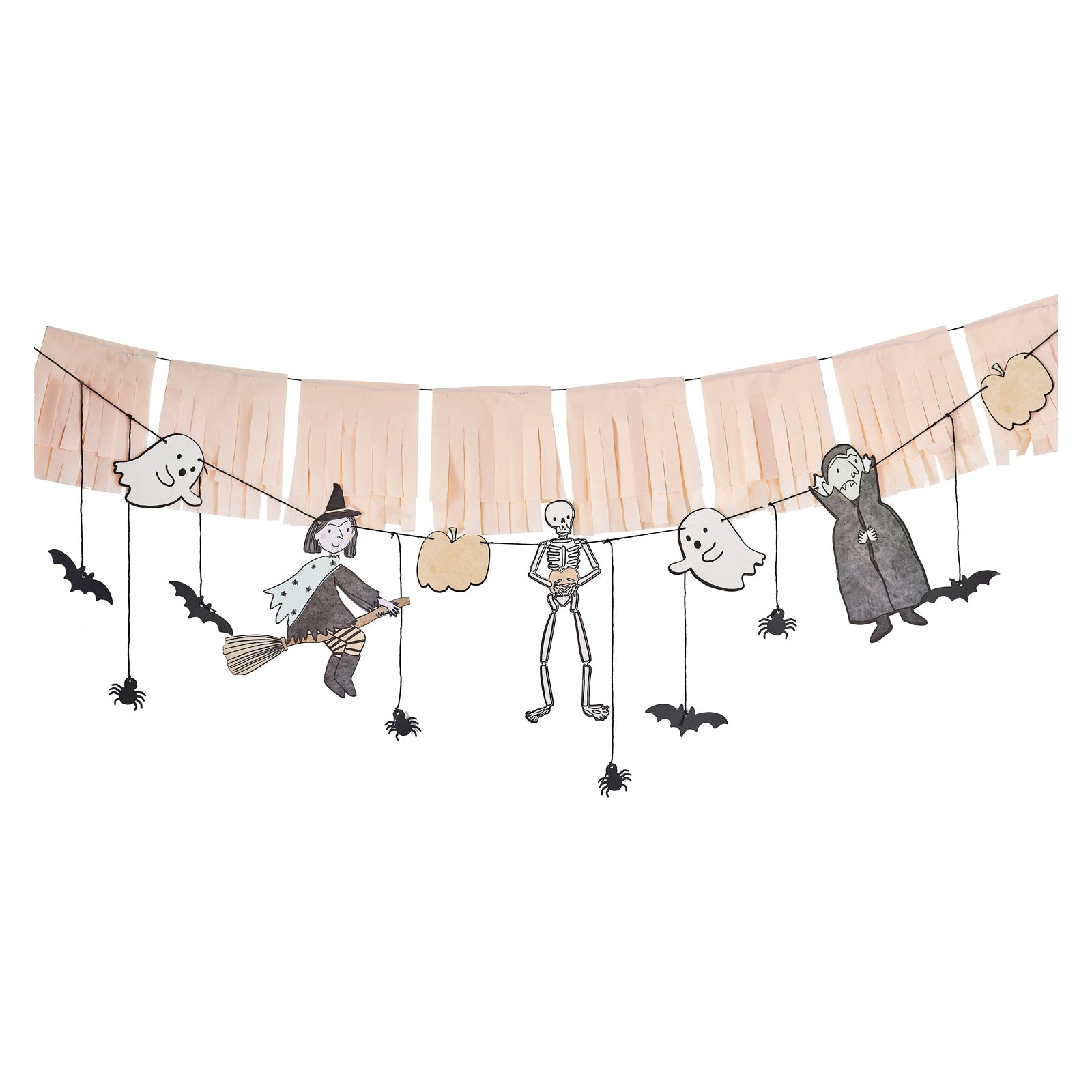 Halloween slinger heks, vampier, skelet DIY