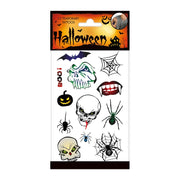 Halloween Tattoo's scary (spin,web,doodshoofd)