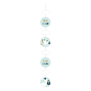 Hang decoratie - Geboorte jongen - Hooray It's a boy! 120cm