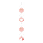 Hang decoratie - Geboorte meisje - Hooray It's a girl! 120cm