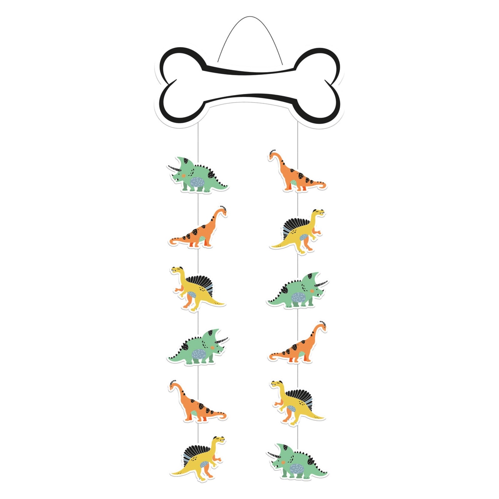Hangdecoratie Dino Roars - 30x85 cm