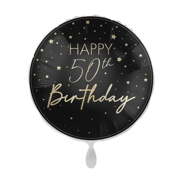 Happy 50th Birthday folieballon 45cm