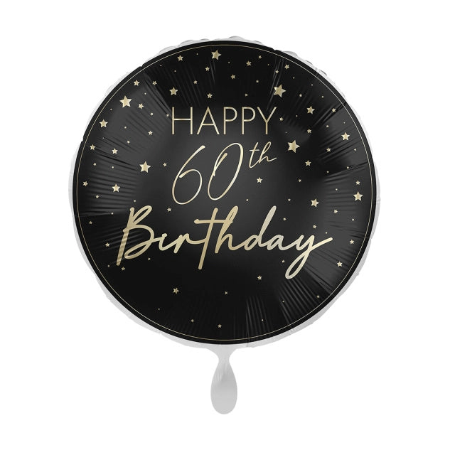 Happy 60th Birthday folieballon 45cm