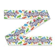 Happy birthday Cartoon - Afzetlint - 12 meter