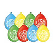 Happy Birthday Cartoon - Ballonnen - 8 stuks - 30cm