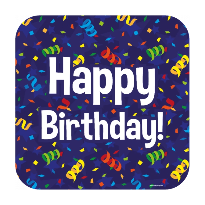 Happy Birthday Cartoon - Deurbord