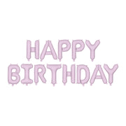 Happy Birthday folieballonnen Paars 340x25cm