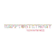 Happy Birthday slinger Magical Unicorn XL 320x25cm