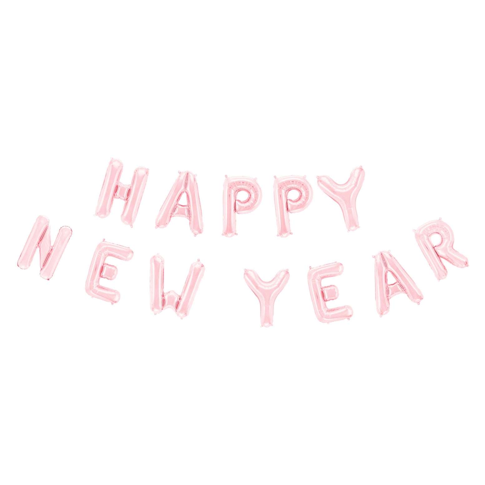 Happy New Year folieballon rose goud