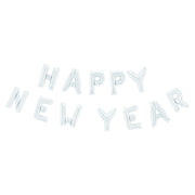 Happy New Year folieballon zilver