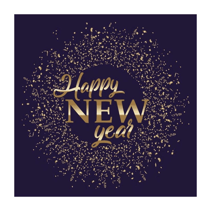 Happy New Year Servetten, 20 stuks