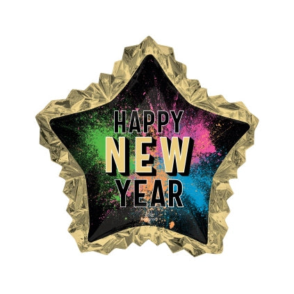Happy new year supershape folieballon 86cm