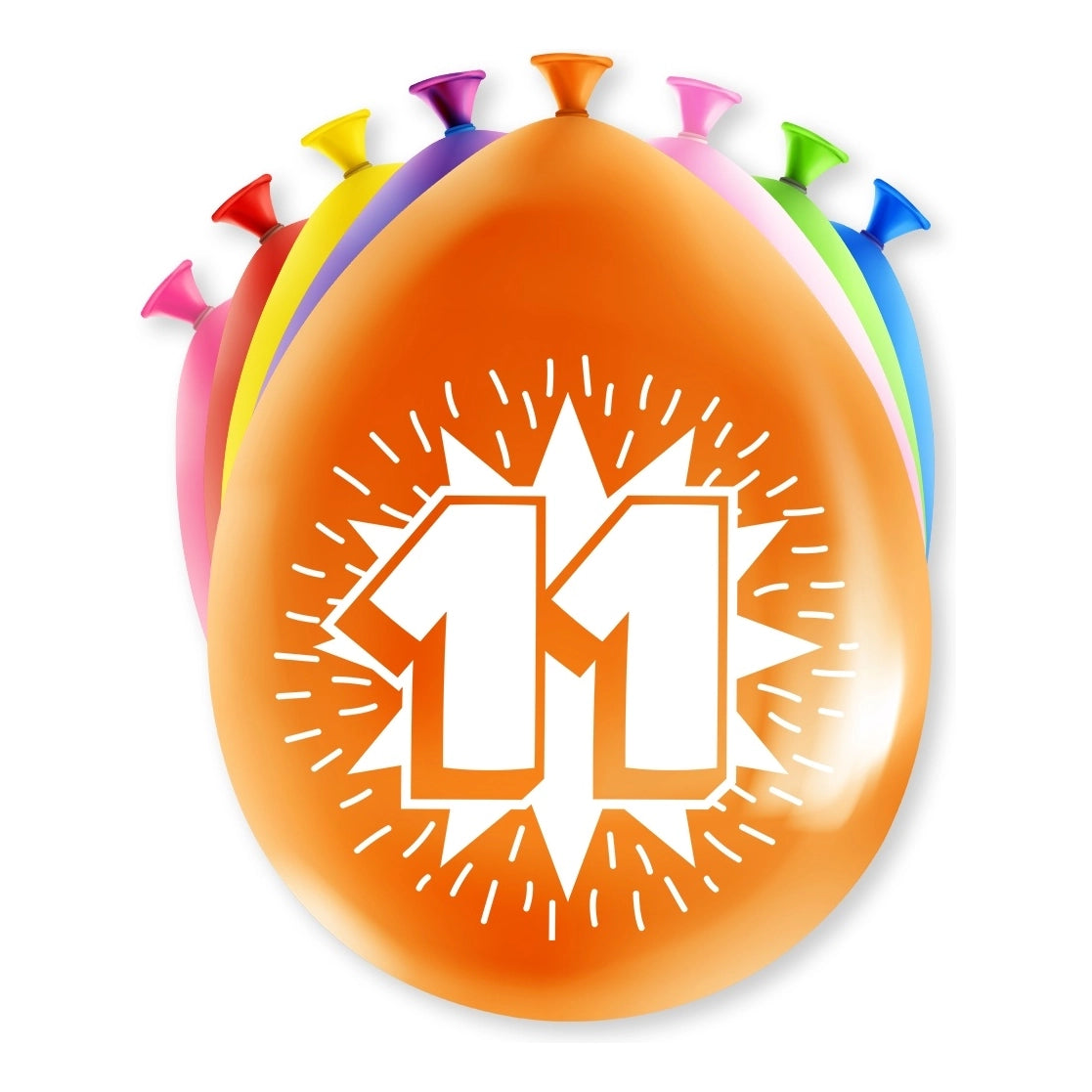 Happy party balloons - 11 jaar