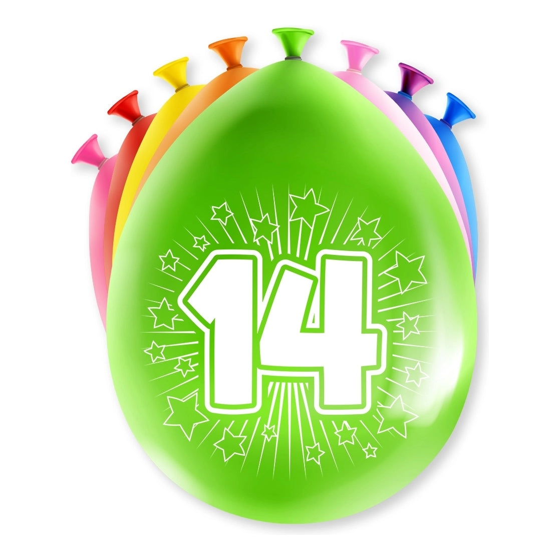 Happy party balloons - 14 jaar