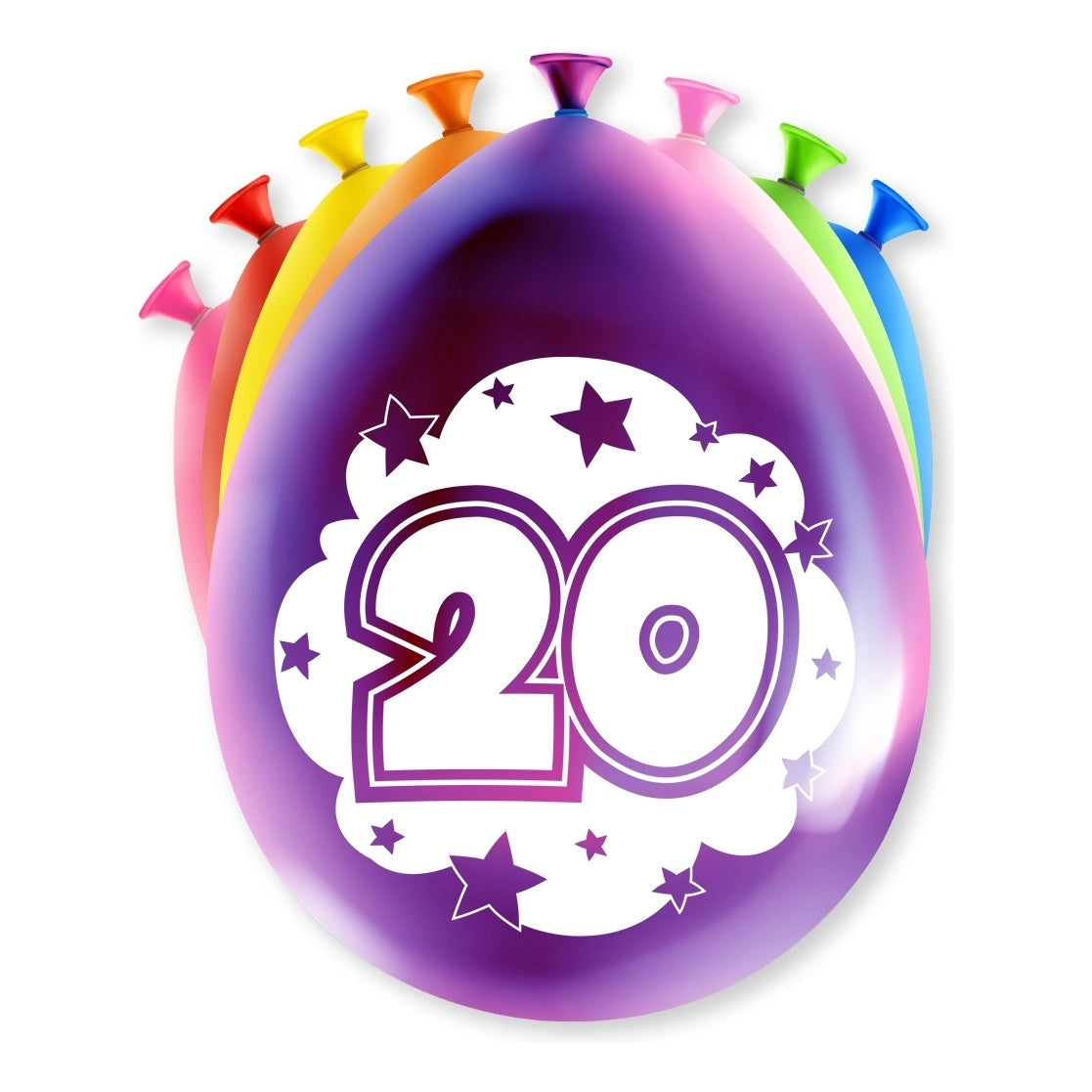 Happy party balloons - 20 jaar