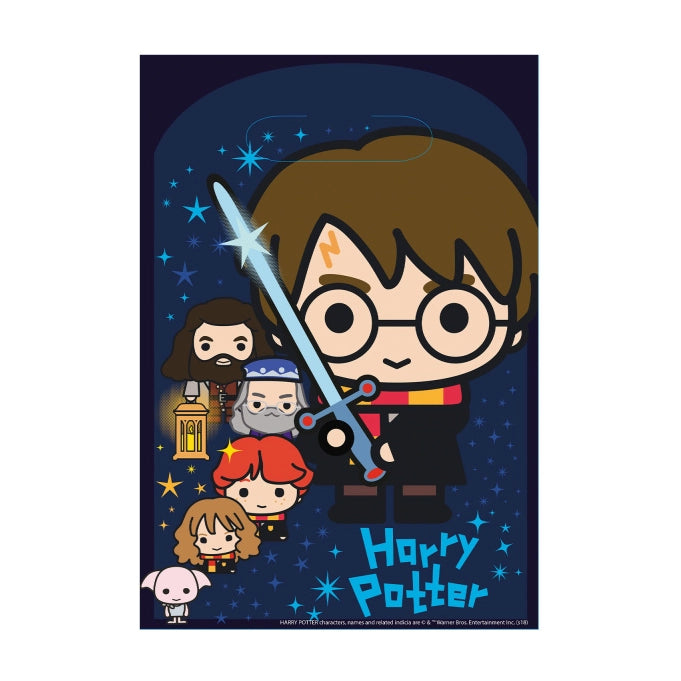 Harry Potter 8 plastic uitdeelzakjes 16x23cm