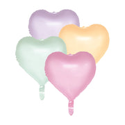 Hart folieballonnen Watercolor Hearts 4 stuks 45cm